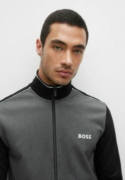 BOSS TRACKSUIT - Zip-up Sweatshirt - Black One -BOSS Sales Store 52992354f3aa44509c767b870b1a8c0c