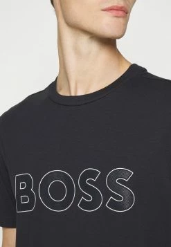 BOSS TEE - Print T-shirt - Dark Blue -BOSS Sales Store 52e1711c7db145008126d3dc8846c15d