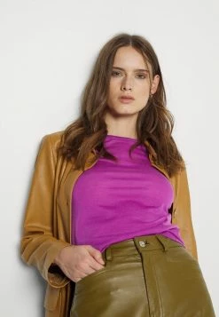 BOSS FALYSSIA - Basic T-shirt - Bright Purple -BOSS Sales Store 537bf48f51ed4fb3a5b44d7d9a8a0401