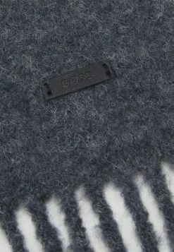 BOSS ACHECK UNISEX - Foulard - Silver -BOSS Sales Store 54ac9679db424abf91c6d951e59a0302