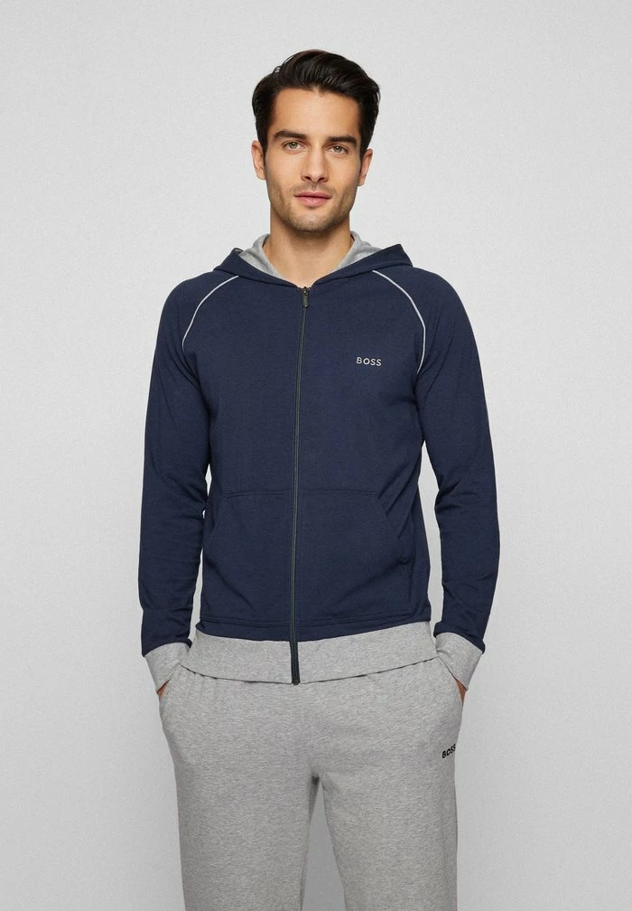 BOSS Zip-up Sweatshirt - Dark Blue 3 BOSS Zip-up Sweatshirt - Dark Blue