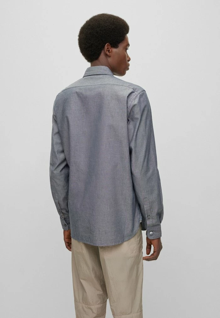 BOSS LEO - Shirt - Dark Blue 5 BOSS LEO - Shirt - Dark Blue - Image 3