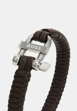 BOSS SAILING - Bracelet - Brown/silver-coloured -BOSS Sales Store 5757540545c74028967de0a7422f2740
