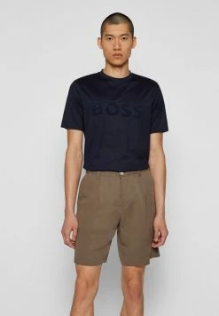 BOSS TIBURT - Print T-shirt - Dark Blue