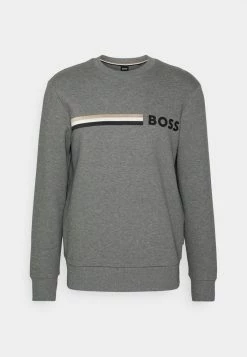 BOSS STADLER - Long Sleeved Top - Medium Grey -BOSS Sales Store 59a340f8be0c408499fbc53aedbe9387