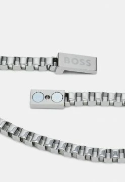 BOSS CHAIN FOR HIM - Bracelet - Silver-coloured -BOSS Sales Store 5a0bd656a5fc4caab481e35b1123dafa