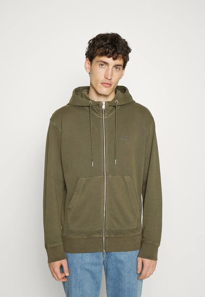 BOSS ZEFADE - Zip-up Sweatshirt - Dark Green 3 BOSS ZEFADE - Zip-up Sweatshirt - Dark Green