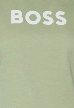 BOSS ELOGO - Print T-shirt - Light/pastel Green -BOSS Sales Store 5b5387e3f7d847869c34c4237f430525
