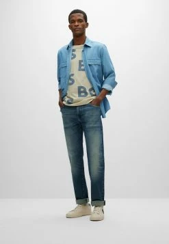 BOSS Straight Leg Jeans - Blue Four 9 BOSS Straight Leg Jeans - Blue Four -BOSS Sales Store 5ba18d34c7174b0682c4d11af747a77c