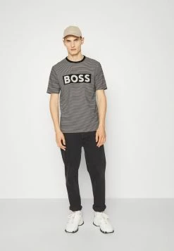 BOSS TIBURT - Print T-shirt - Black -BOSS Sales Store 5e2ca57b10fb45ab98813d109794cf9e