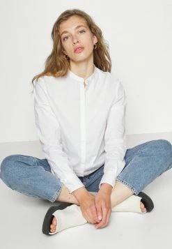 BOSS BEFELIZE - Button-down Blouse - White -BOSS Sales Store 5e2d403413314e2483eac1e6214c3771