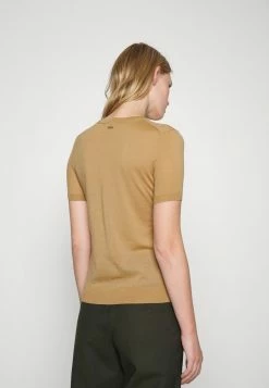 BOSS FALYSSIAS - Basic T-shirt - Medium Beige -BOSS Sales Store 5e8994f6601944e394bc92cf1f9a4f6e