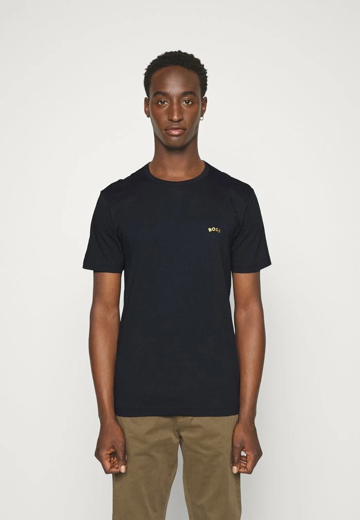 BOSS TEE CURVED - Basic T-shirt - Dark Blue 3 BOSS TEE CURVED - Basic T-shirt - Dark Blue