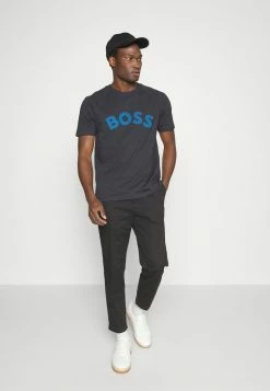 BOSS NAPS TEE - Print T-shirt - Dark Blue -BOSS Sales Store 5f45c7d25b854bea9bcbe5da34bf26b9