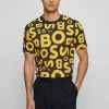 BOSS TIBURT - Print T-shirt - Dark Blue Four -BOSS Sales Store 602ce0001339465ab183aab67017996e