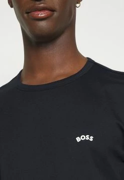 BOSS TEE CURVED - Basic T-shirt - Dark Blue -BOSS Sales Store 6044921a0e354b37a3308d0b66d25793