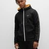 BOSS SAGGY - Zip-up Sweatshirt - Black Two -BOSS Sales Store 609078a666464f8689783d9df672f818