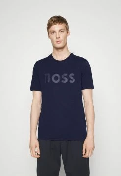 BOSS TIBURT - Print T-shirt - Marine