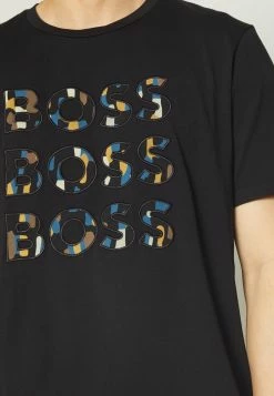BOSS TEE LOGO FUN - Print T-shirt - Black -BOSS Sales Store 65ddbe064fc742ebada3335866f580f4