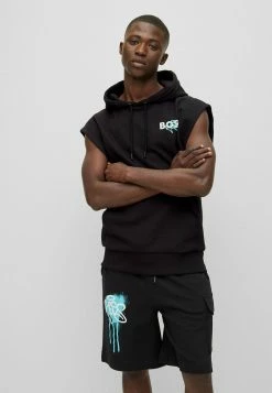 BOSS WILETGRAFFITI - Hoodie - Black One