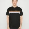 BOSS TIBURT - Print T-shirt - Black