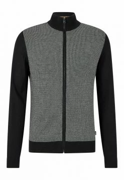 BOSS LADRIANO - Cardigan - Black One -BOSS Sales Store 6781f55270774306954e72b25fbf77f5