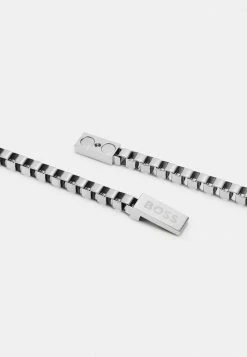 BOSS CHAIN FOR HIM - Necklace - Silver-coloured -BOSS Sales Store 68b694ce89a249e3b894ac108e101fdd