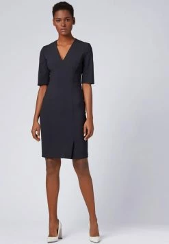 BOSS DALENO - Shift Dress - Dark Blue -BOSS Sales Store 68df6debffdf4a4098534e1306b80f56