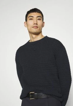 BOSS TETRON - Jumper - Dark Blue -BOSS Sales Store 6910813da92f4839bead27957887ae16