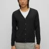 BOSS MARDON - Cardigan - Black -BOSS Sales Store 6b8416a20b834433a25d71127b68c008