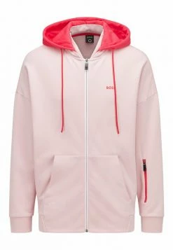 BOSS SAGGYART - Zip-up Sweatshirt - Light Pink -BOSS Sales Store 6bdf2d2d9a414f9da1279980ec6e6db6