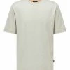 BOSS TEMOULINE - Basic T-shirt - Grey -BOSS Sales Store 6be842c9e8ff4dbeae2d13e82232c238
