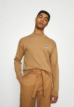 BOSS X RUSSELL ATHLETIC KRUMOK - Jumper - Medium Beige