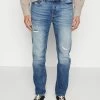 BOSS TABER - Jeans Tapered Fit - Navy -BOSS Sales Store 6c76b056a6ae45239484d0332208865d