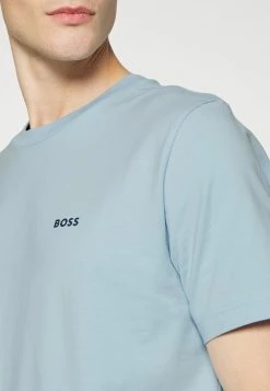 BOSS TEE - Basic T-shirt - Light Pastel Blue -BOSS Sales Store 6e9c30944e7e47f8b2687ff8764a4a32