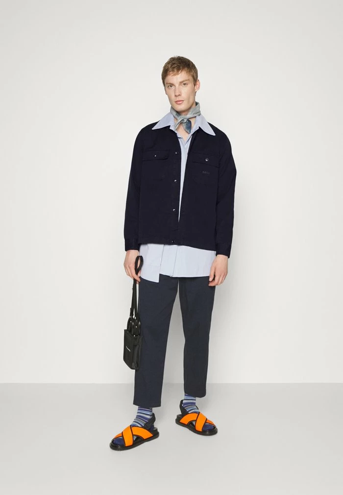 BOSS LOVVO - Summer Jacket - Dark Blue 4 BOSS LOVVO - Summer Jacket - Dark Blue - Image 2