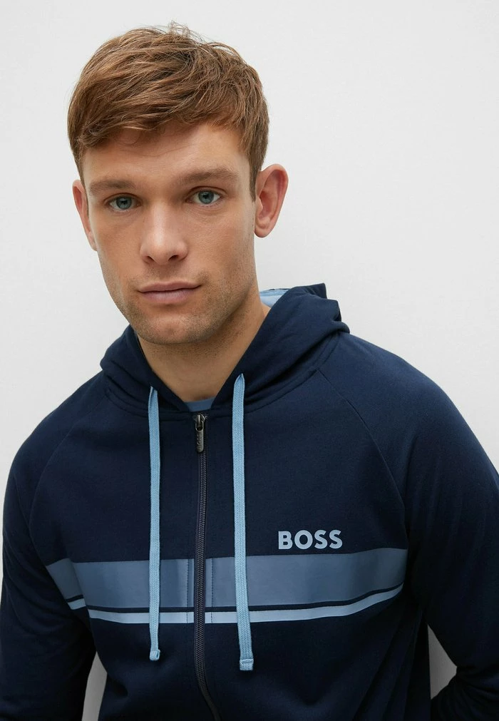 BOSS AUTHENTIC - Training Jacket - Dark Blue Three 6 BOSS AUTHENTIC - Training Jacket - Dark Blue Three - Image 4