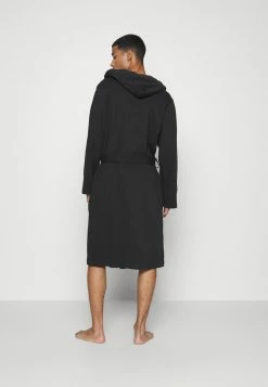 BOSS IDENTITY HOODED ROBE - Dressing Gown - Black -BOSS Sales Store 7710a3e3f37f4f16b7b390ead68a6216