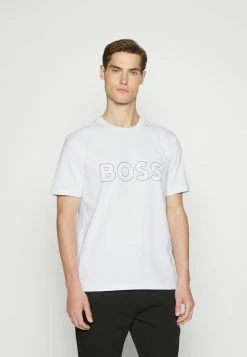 BOSS TEE - Print T-shirt - White