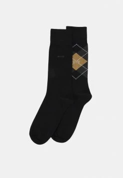 BOSS 2PACK ARGYLE - Socks - Black