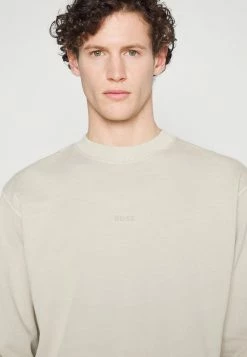 BOSS WEFADE - Sweatshirt - Light Beige -BOSS Sales Store 794e98ee8d9746e8add8a915e760649e
