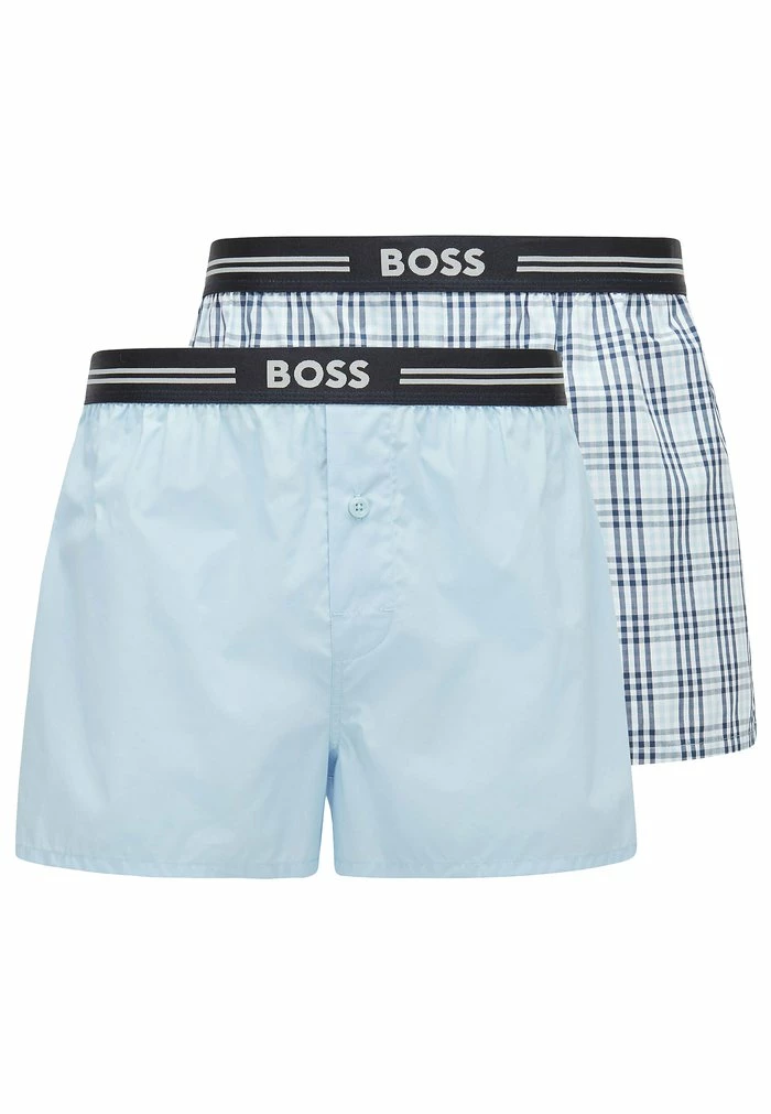 BOSS 2 PACK - Boxer Shorts - Light Blue 4 BOSS 2 PACK - Boxer Shorts - Light Blue - Image 2