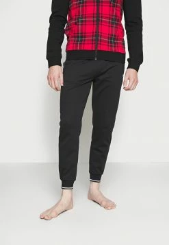 BOSS TRACKSUIT PANTS - Pyjama Bottoms - Black