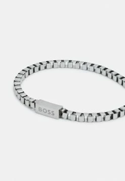 BOSS CHAIN FOR HIM - Bracelet - Silver-coloured -BOSS Sales Store 7ad44a11d0eb43a58eb01d92023659e7