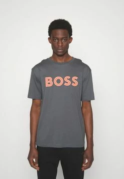 BOSS TEEOS - Print T-shirt - Grey