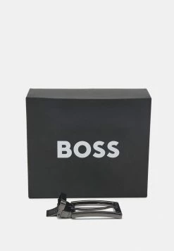 BOSS OMAROSYN UNISEX - Belt - Black -BOSS Sales Store 7dd17900395d43fba710ebf6e802427b