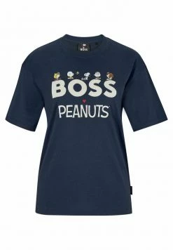 BOSS ENAHITA - Print T-shirt - Dark Blue Four