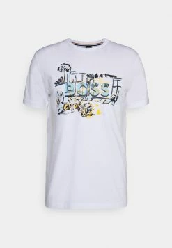 BOSS TIBURT - Print T-shirt - White 12 BOSS TIBURT - Print T-shirt - White -BOSS Sales Store 8108f71483ca45d79fe007c877d7a1fd