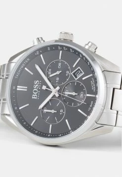 BOSS CHAMPION - Chronograph Watch - Silver-coloured/black -BOSS Sales Store 81ac510a82ff4bd088be785d8166ed72