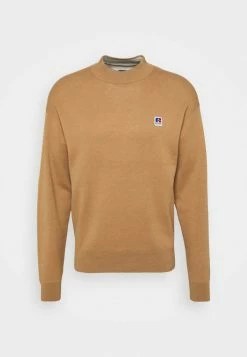 BOSS X RUSSELL ATHLETIC KRUMOK - Jumper - Medium Beige -BOSS Sales Store 81edaf442cf54146a461642b0c645a4f